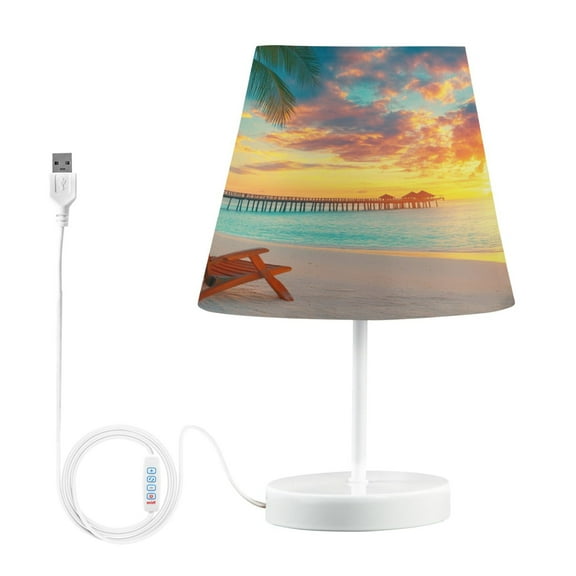 BZSMCE Table Lamp Creative Sunset Simple Pattern Night Light