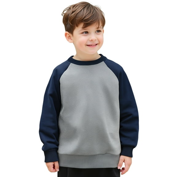Kids Girl Sweatshirts Long Sleeve Color Block Sweatshirt Kids Crew Neck Cute Pullover Relaxed Fit Tops Fall Winter Clothes Toddler Girl Clothes 8-9 Years Kids Clothes