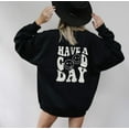 thumbnail image 4 of HAVE A GOOD DAY Front Back Graphic Unisex Fleece Pullover, 4 of 8
