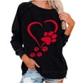 thumbnail image 2 of PNTUTB Womens Fashion Crew Neck Casual Hoodless Loose Long Sleeve Shirts Graphic Comfy Sweatshirts, 2 of 5