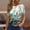 #Floral print_2 Green, variant on Womens Floral Print T-Shirts Round Neck Tee Short Sleeve Tops Loose Fit Tunic Blouses Gym Workout Y2K Clothes
