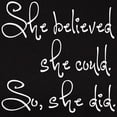 thumbnail image 3 of CafePress - She Believed She Could Women's Dark T Shirt - Women's Traditional Fit Dark T-Shirt, 3 of 4