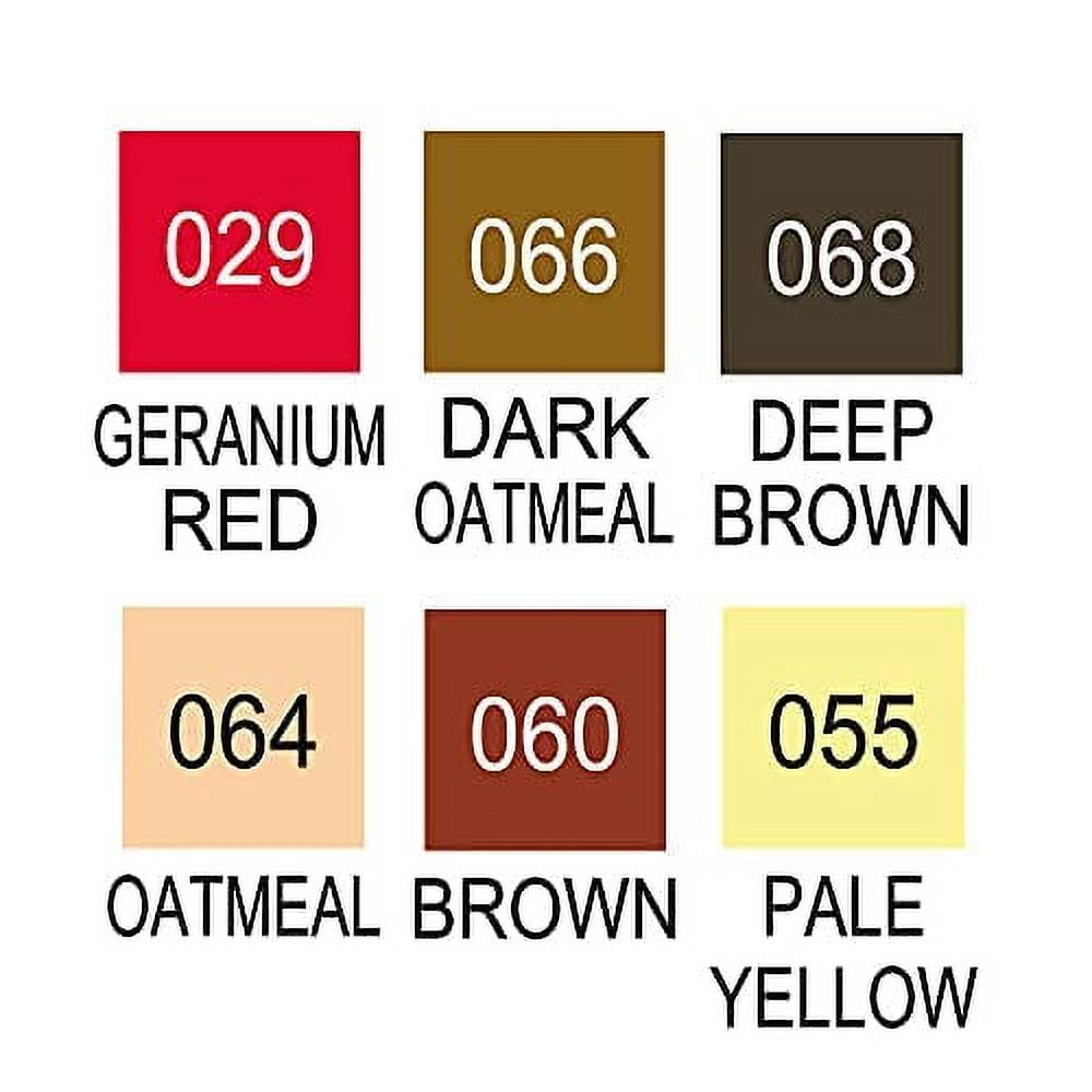 Kuretake Brush Pen Aqueous Clean Color Real Brush Portrait Color II 6 Colors RB-6000AT / 6VE