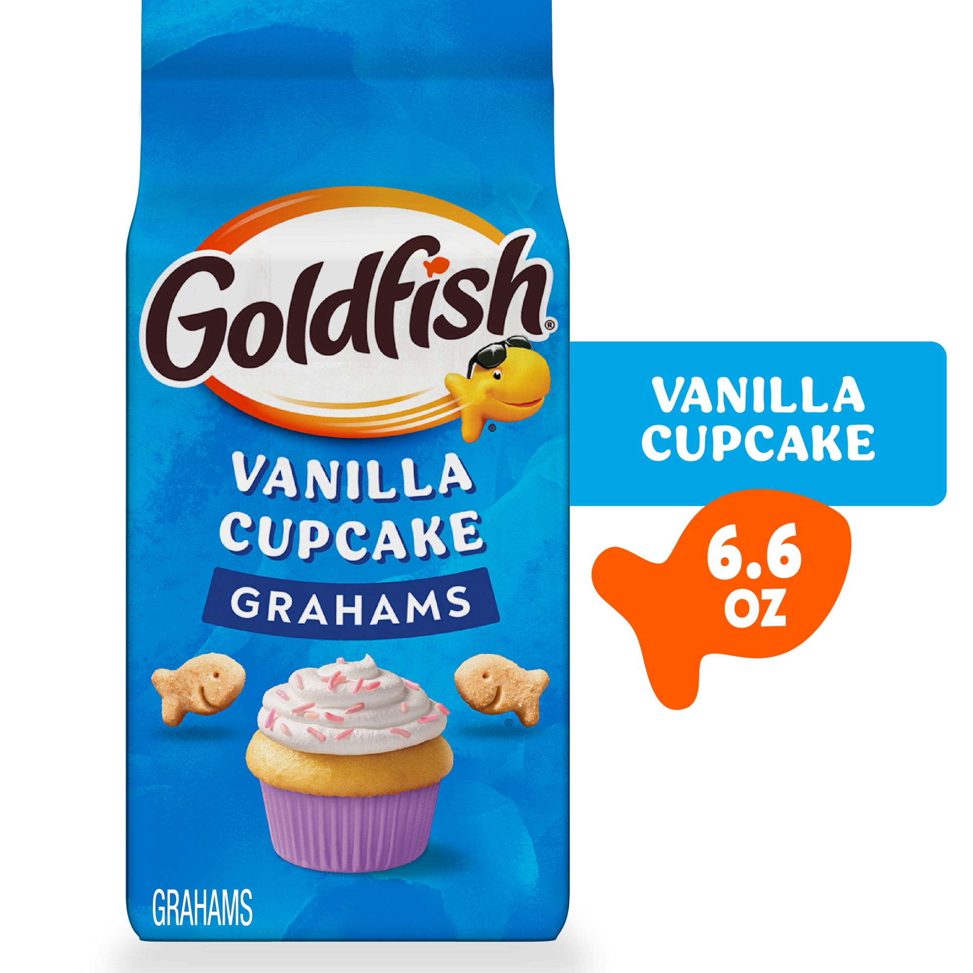 Goldfish Grahams Vanilla Cupcake Baked Grahams, 6.6 oz Bag