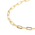 thumbnail image 2 of 304 Stainless Steel Paperclip Chain Necklace for Women Golden 24.37 inch(61.9cm), 2 of 3
