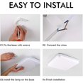 thumbnail image 5 of Lámpara de Techo LED 30W Impermeable IP56 2400LM Blanco Frío 6500K Lámpara de Techo Fácil de Instalar para Exterior, Baño, Oficina, Balcón, Garaje Ø25CM [Clase de eficiencia energética E], 5 of 5