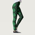 thumbnail image 5 of Arlun Patrick's Day Leggings for Women Elastic High Waisted Tummy Control Printed Slim Tights Pants Shamrock Irish Clover Soft Comfortable Yoga Sports Casual Pants Dark Green L, 5 of 7