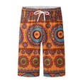 thumbnail image 3 of Kcolen Big and Tall Swim Trunks for Men Elastic Waist Mens Board Shorts Swimwear Stretchy Upf Mens Bathing Suit 9 Inch Inseam Swim Trunks Men Beach Summer Oversized Men Swim Brief, 3 of 5