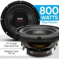thumbnail image 6 of Pyle Power Series PLPW8D 8-In. 800-Watt-Max 4-Ohm Dual-Voice-Coil Subwoofer , PLPW8D, 6 of 9