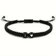 thumbnail image 1 of YSABOXY Heart Initial Bracelets 26 Letters Initial Bracelet A-Z Braided UK, 1 of 6
