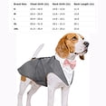 thumbnail image 3 of HQREA Dog Tuxedo for Large Dog, Pet Formal Wedding Suit with Bow Ties Collar for Birthday Party, 3 of 6