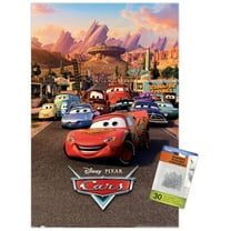 Disney Pixar Cars - One Sheet Wall Poster with Push Pins, 14.725" x 22.375"