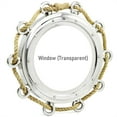 thumbnail image 1 of Aluminum Porthole Jalebi Rope Window (Nickel Polished) - (24 Inches), 1 of 1