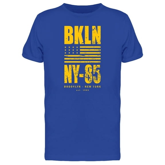 Banner: Bkln, N.Y. 85 T-Shirt Men -Image by Shutterstock, Male Large