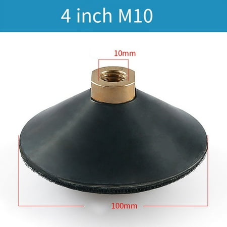 

Rubber Backer Pads M10 M14 M16 Thread Arc Shape Hook And Loop Backing Pad