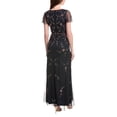 thumbnail image 2 of Adrianna Papell womens  Bead V Neck Long Dress, 2, 2 of 4