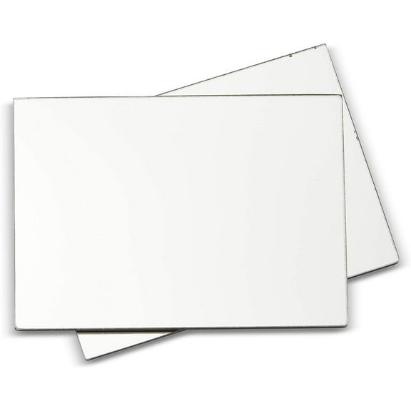 Magnetic Locker Mirrors for Crafts (5 x 7 Inches, 2 Pack)