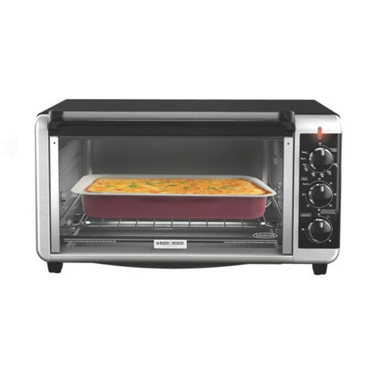 BLACK+DECKER 8-Slice Extra-Wide Stainless Steel/Black Convection Countertop Toaster Oven, Stainless Steel, TO3250XSB - image 3 of 14