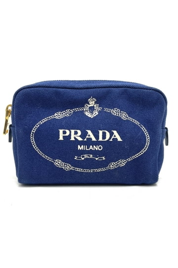 PRADA ネイビー ポーチ キャンバス Prada Handbags : Bags & Accessories | Blue - Walmart.com