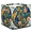 Multicolor 2, variant on CURLYOOT Peacock Feather Cube Storage Bin, 13 x 13 x 13 Storage Cube Bins for Organizing, Teal Peacock Feather Fabric Foldable Closet Baskets with Handles for Closet, Shelves, Clothes