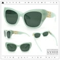 thumbnail image 2 of Womens Oversized Cat Eye Designer Fashion Luxury Sunglasses Mint - Green, 2 of 8