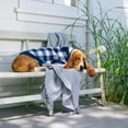 thumbnail image 6 of Gap Pet, Dog Clothes, Blue Buffalo Plaid Pet Sweater, 6 of 8