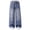 Blue, variant on NAISIBABY Girls Straight Leg Jeans, with Pockets High Waist Cute Bow Fashion Casual Denim Pants Blue Size 14