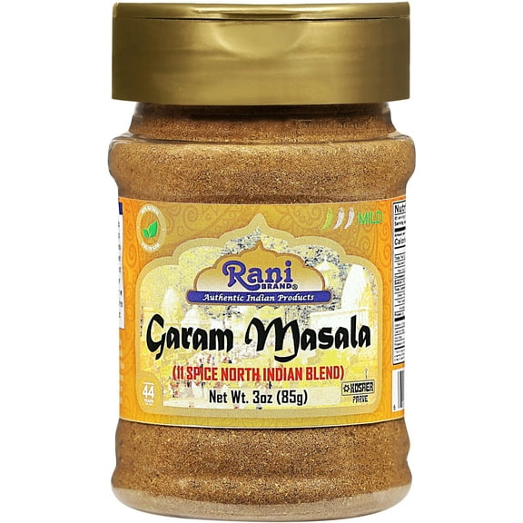 Rani Garam Masala Indian 11-Spice Blend 3oz (85g) PET Jar ~ All Natural, Salt-Free | Vegan | No Colors | Gluten Friendly | NON-GMO| Kosher | Indian Origin