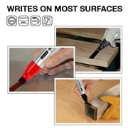 ZEYAR Permanent Markers, JUMBO Size, Set of 4, Waterproof & Smear Proof Markers, Quick Drying, Great on Plastic,Stone,Wood,Metal and Glass for Doodling and Graffiti Art (Black, Blue, Red, Green)
