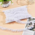 thumbnail image 4 of 1set 5M Polyester Pleated Lace Trim Ribbon for Garment Accessories White 7/8 inch(22mm) about 5.47 Yards(5m)/set, 4 of 9