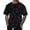 Black*, variant on Men's T-Shirts Performance Solid Color Crew Neck Tee Shirts Sequins Printed Short Sleeve Breathable Lightweight Holiday Beach Tees