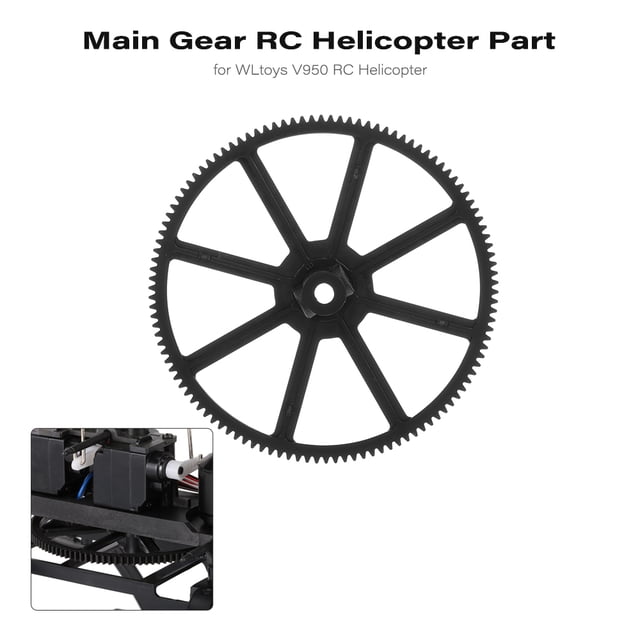 Pieza principal del helicóptero RC para el helicóptero WLtoys V950 RC Wltoys Negro