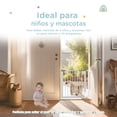 thumbnail image 4 of Kids Heroes Puerta de Seguridad Interior para Bebes y Perros - Reja para Escaleras y Puertas entre 76 y 83 cm - Incluye Extensión de 7 cm para un Ancho de 90 cm - Altura 78 cm - Blanco, 4 of 16