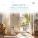 thumbnail image 4 of Kids Heroes Puerta de Seguridad Interior para Bebes y Perros - Reja para Escaleras y Puertas entre 76 y 83 cm - Incluye Extensión de 7 cm para un Ancho de 90 cm - Altura 78 cm - Blanco, 4 of 16