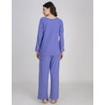 thumbnail image 4 of Moomaya Women's V-Neck Sleepwear - Soft & Cozy Viscose Jersey Pajama Set, 4 of 8