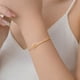 thumbnail image 4 of Pulseras personalizadas con nombre para mujer, brazalete de acero inoxidable con letras, joyería para bebé, regalo no alérgico, 4 of 4
