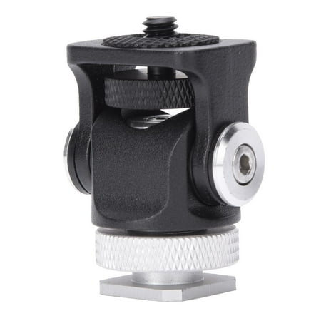 

Henmomu Hot Shoe Holder Mini Ballhead Mini Hot Shoe Mounting Monitor Flash Microphone Holder Bracket With 1/4 In Screw And Mount