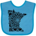 thumbnail image 3 of Inktastic Minnesota Silhouette Mandala Boys or Girls Baby Bib, 3 of 4