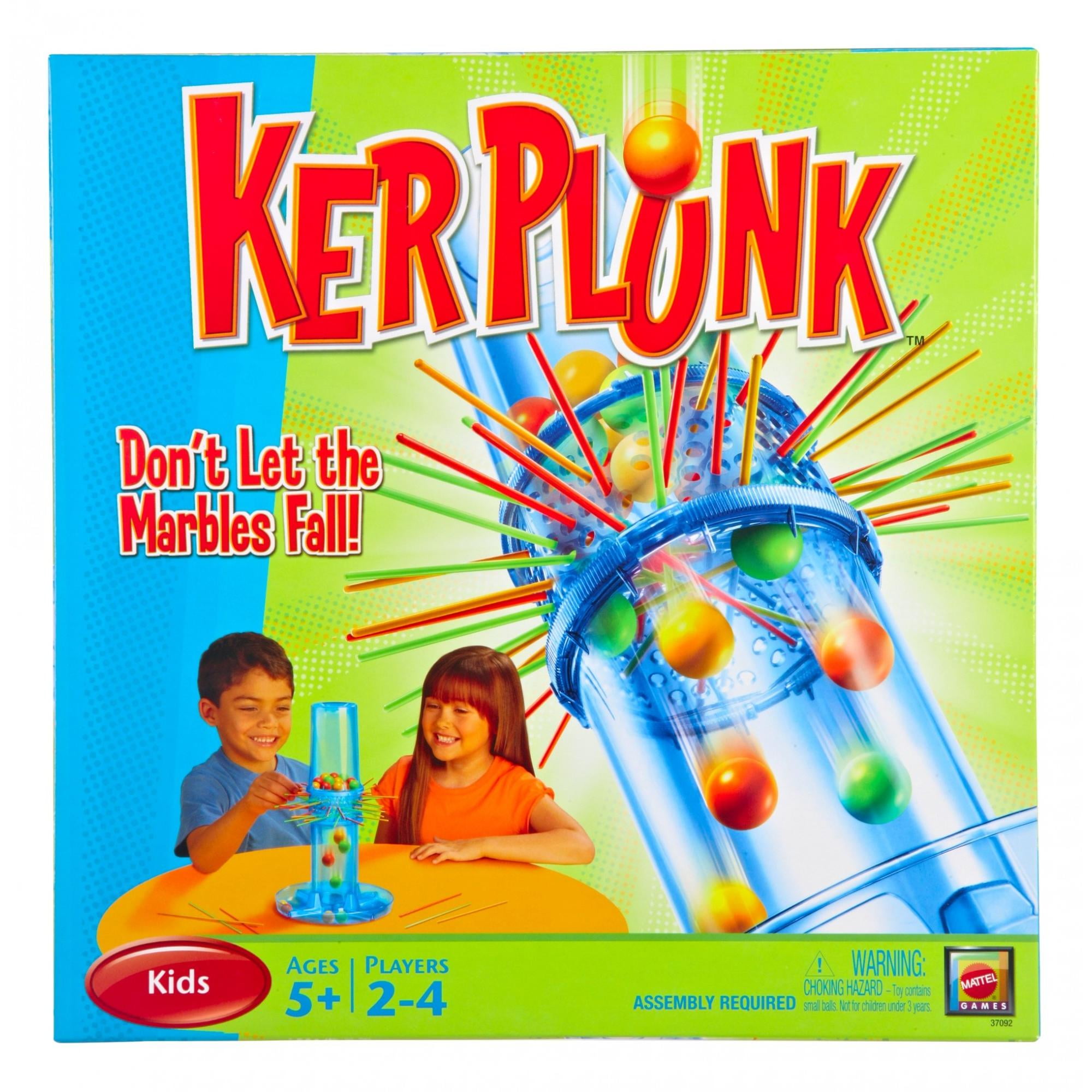 Ker Plunk Marbles Classic Stack Toy for 2-4 Players Ages 5 and Up