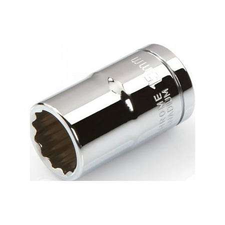UPC: 0020209142288 | 12 Point 1/2  Drive x 15mm Shallow Socket Premium Vanadium Steel TEKTON 14228