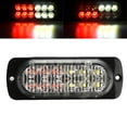 thumbnail image 3 of 12-24V Truck Car 12 LED Flash Strobe Emergency Warning Light Flashing Lights White/Red, 3 of 14