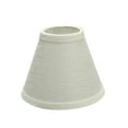 thumbnail image 3 of Aspen Creative 32119-2 Small Hardback Empire Shape Chandelier Clip-On Lamp Shade Set (2 Pack), Transitional Design in Pearl Linen, 6" bottom width (3" x 6" x 5"), 3 of 7