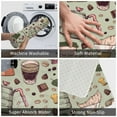 thumbnail image 3 of Pofeuu Coffee Makers Macaroons Chocolate Print Flannel Doormats Rug16"x24"Rug Washable Doormats Indoor Outdoor Rugs for Layered Front Door Mats, Porch, Kitchen, Entryway, 3 of 7