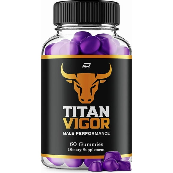 Titan Vigor Gummies for Men – TitanVigor Male Gummy Natural Blend Reviews, 1 Pack, 60 Gummies