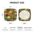 thumbnail image 5 of Honeii Colorful Circle Print Square Cushion Cover with Elastic Band & Ties,Sofa Cushion Covers,Furniture Protector for Living Room,Washable Sofa Seat Slipcover-Four Pieces, 5 of 7