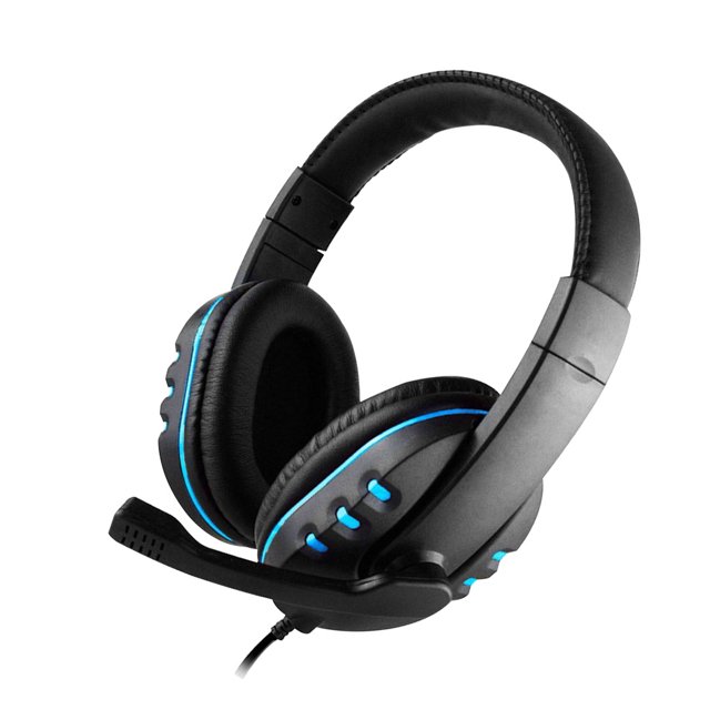 Seitruly Auriculares para juegos Auriculares con cable de 3,5 mm Consola de juegos para PC Micrófono de control de cables Cables de audio/vídeo