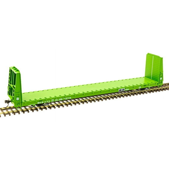 Atlas HO Scale 62' Bulkhead Flatcar Boise Cascade/MDW (Green/White) #1192
