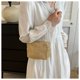 thumbnail image 5 of Xiao Hua Bolso de hombro tejido para mujer, bolso de mano y neceser, elegante bolso de playa de verano, 16,4 x 8,5 x 10 cm (caqui)., 5 of 5