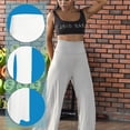 thumbnail image 4 of Women's Stretchy Wide Leg  Lounge Pants Casual Comfy High Waist Palazzo Pants Cccanaooolceie, 4 of 5