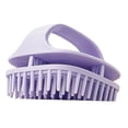 thumbnail image 4 of Zentra Compact Shampoo Brush for All Hair Types Deep Cleaning Rubber Massager Ergonomic Purple, 4 of 10